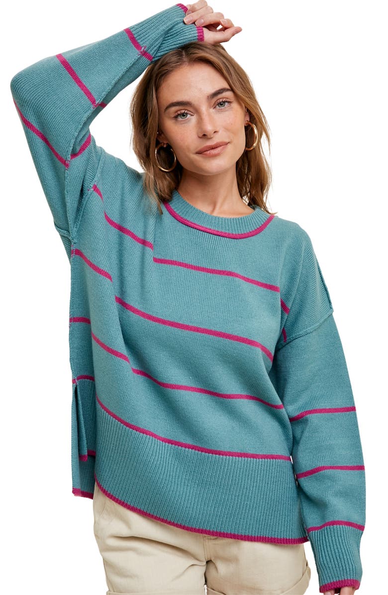 WISHLIST Stripe Sweater, Alternate, color, 