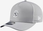 New Era Men's New Era Gray New York Yankees Micro Logo 9FORTY M-Crown A-Frame Adjustable Hat