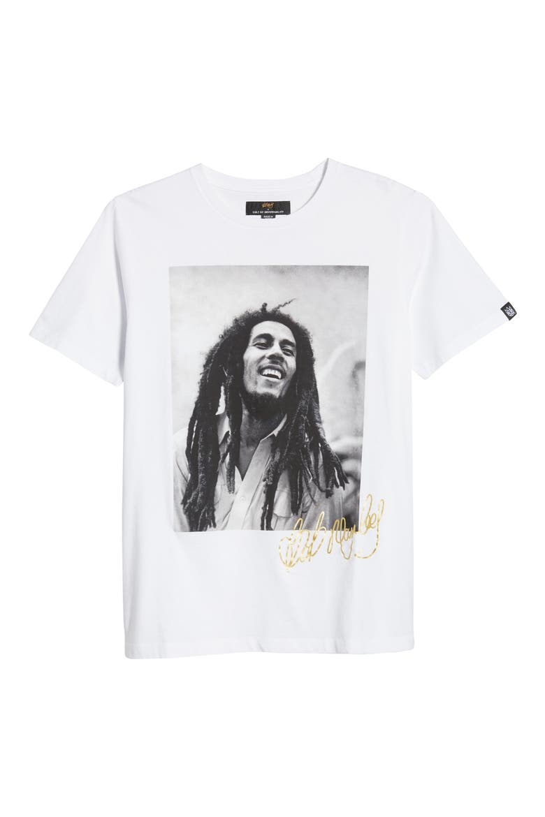 Bob Marley Men's Graphic Tee, Alternate, color, WHITE