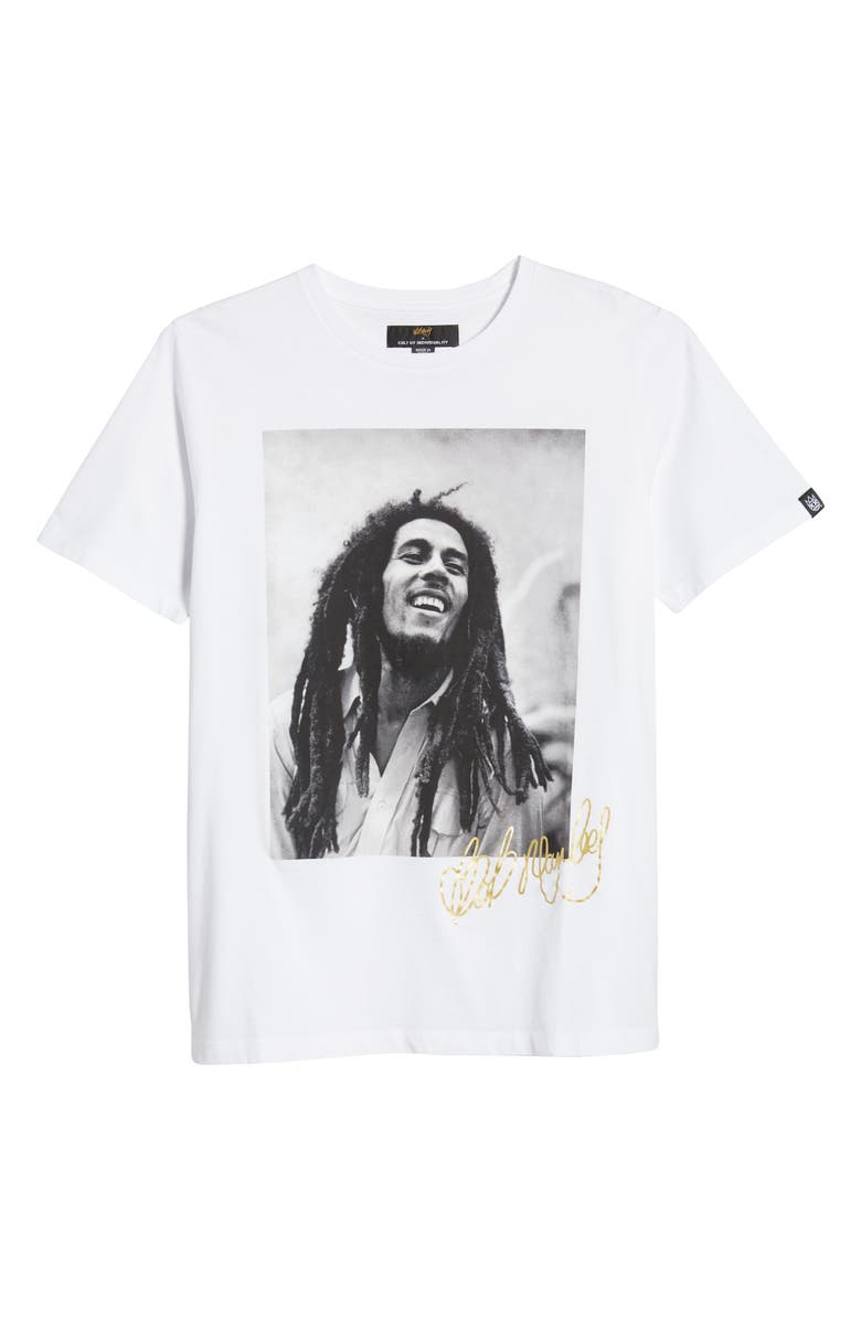 Cult of Individuality Bob Marley Men's Graphic Tee, Alternate, color,
