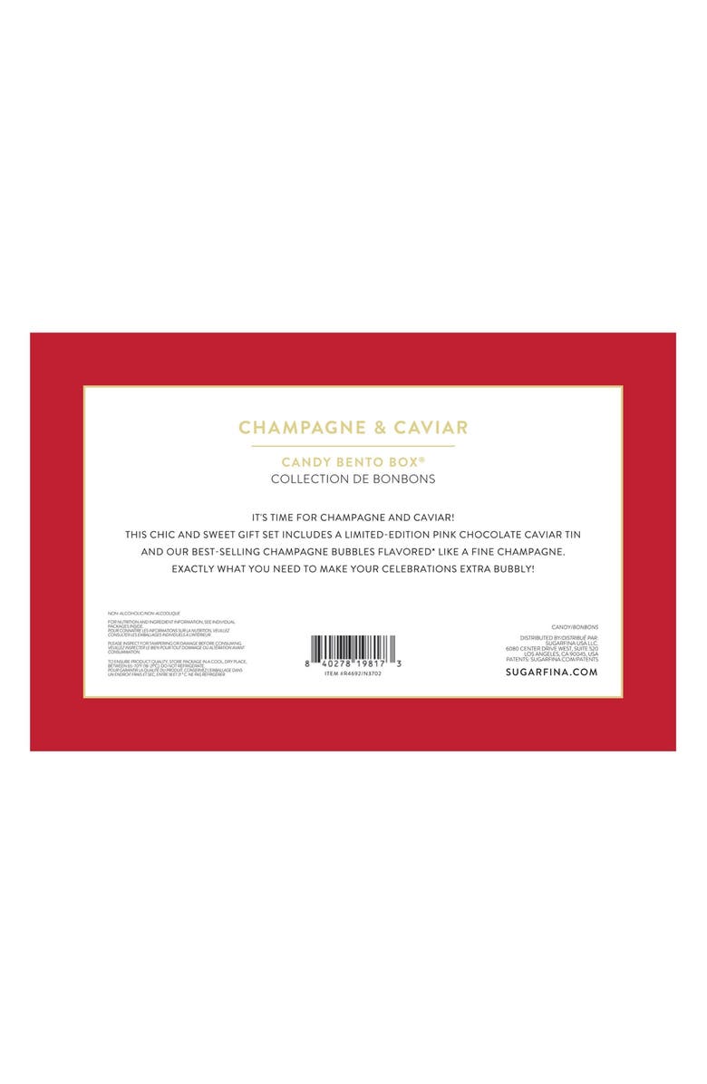 sugarfina Champagne Bubbles & Pink Chocolate Caviar Gift Set Duo, Alternate, color, 