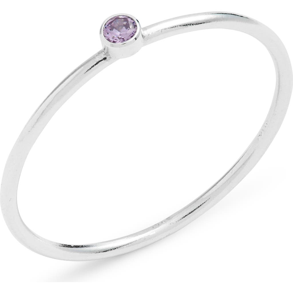 Nashelle Birthstone Ring in June Sterling Silver at Nordstrom, Size 6