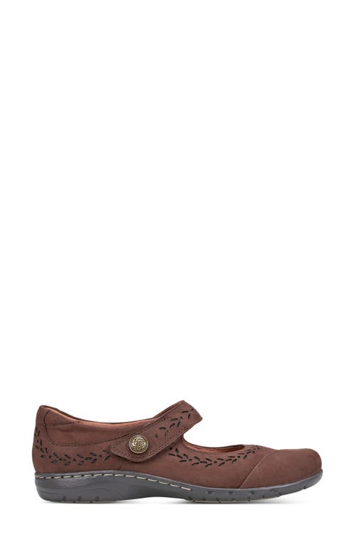 Rockport Cobb Hill Perry Mary Jane Ballet Flat In Dark Brown