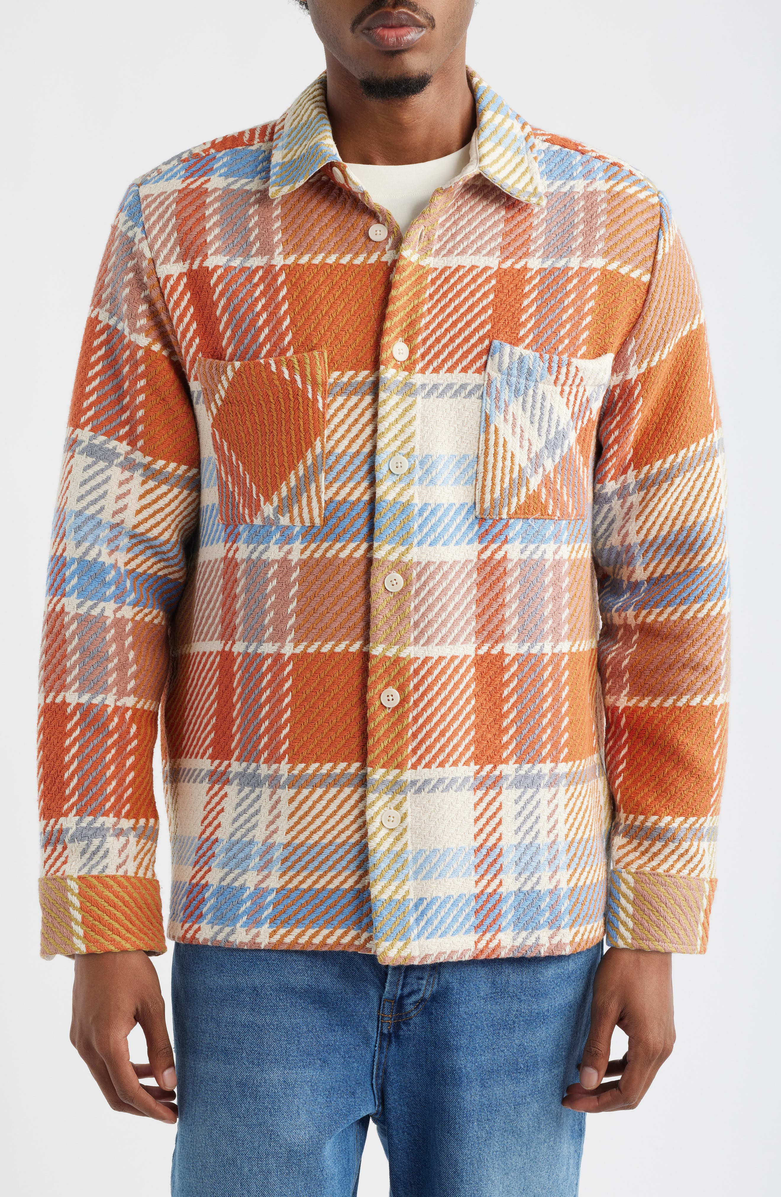 Мужские куртки Wax London Whiting Bude Check Overshirt — фото 4