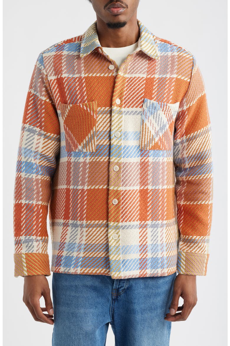 Whiting Bude Check Overshirt, Alternate, color, PASTEL MULTI