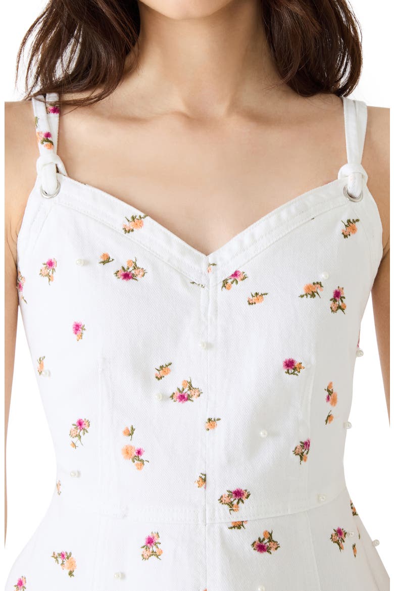Harley Floral Fit & Flare Minidress, Alternate, color, ANTIQUE