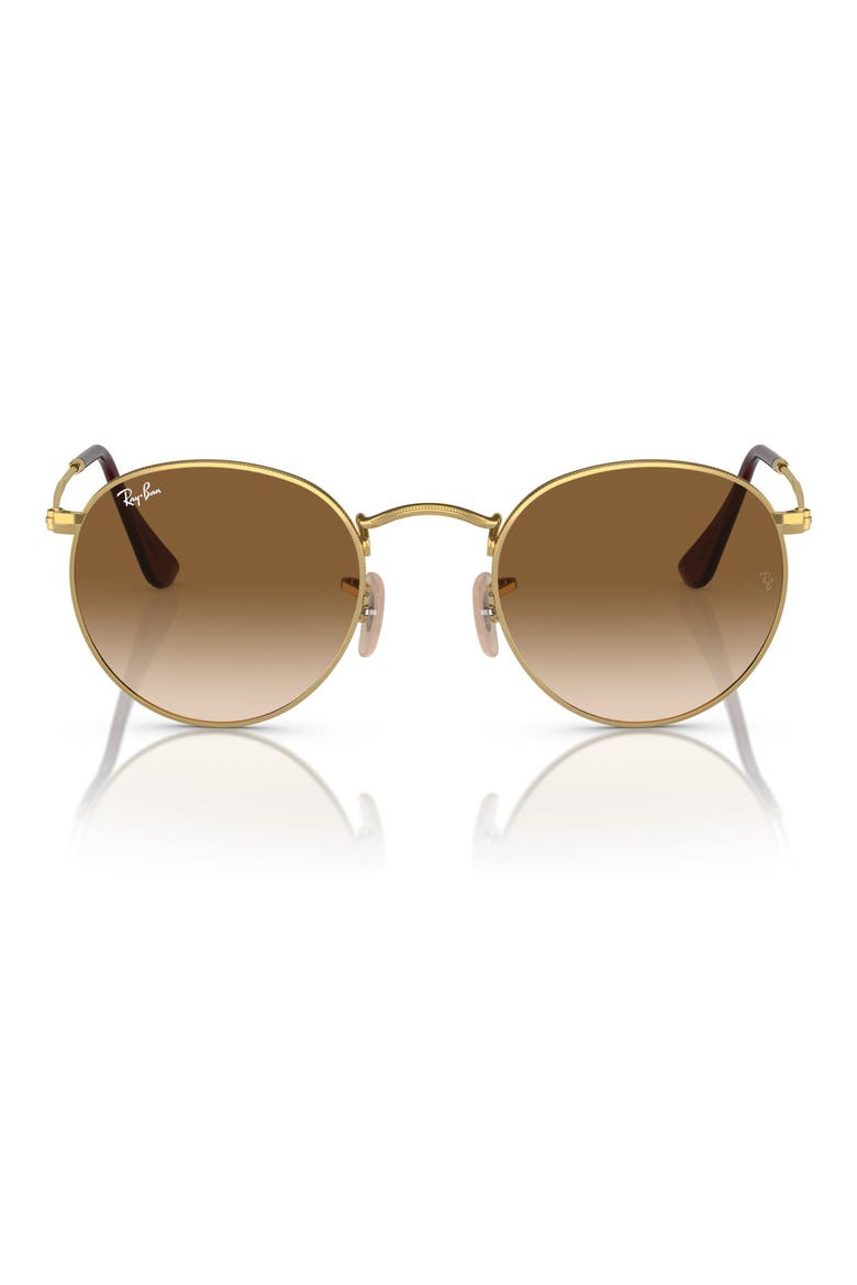Legend Collection 47mm Round Sunglasses, Main, color, BROWN GRADIENT
