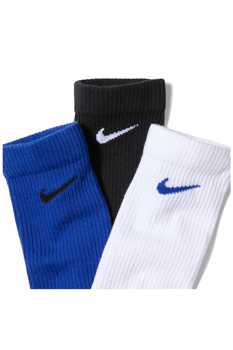 Everyday Elevated Assorted 3-Pack Dri-FIT Cotton Blend Crew Socks, Alternate, color, 913 MLTCLR