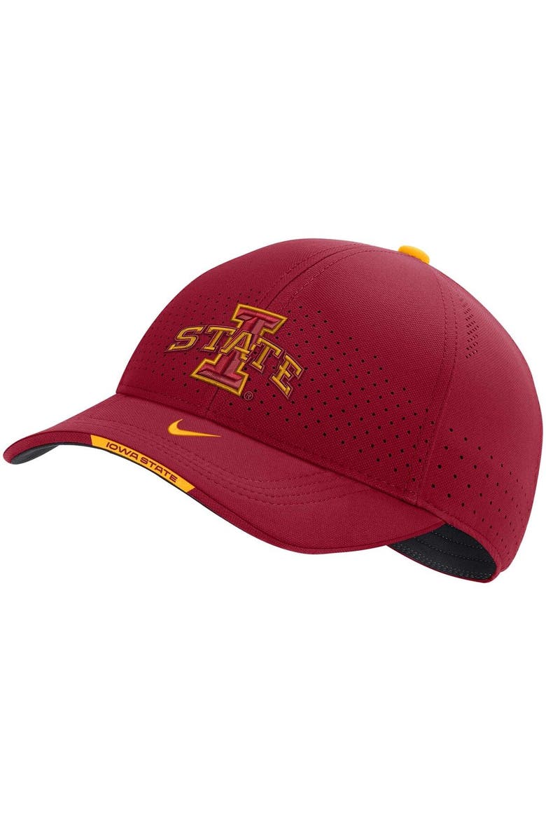 Men's Nike Cardinal Iowa State Cyclones 2022 Sideline Classic99 Swoosh Performance Flex Hat, Main, color, Cardinal