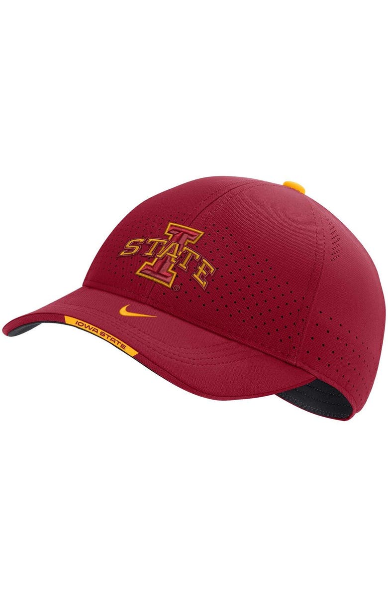 Nike Men's Nike Cardinal Iowa State Cyclones 2022 Sideline Classic99 Swoosh Performance Flex Hat, Main, color, Cardinal