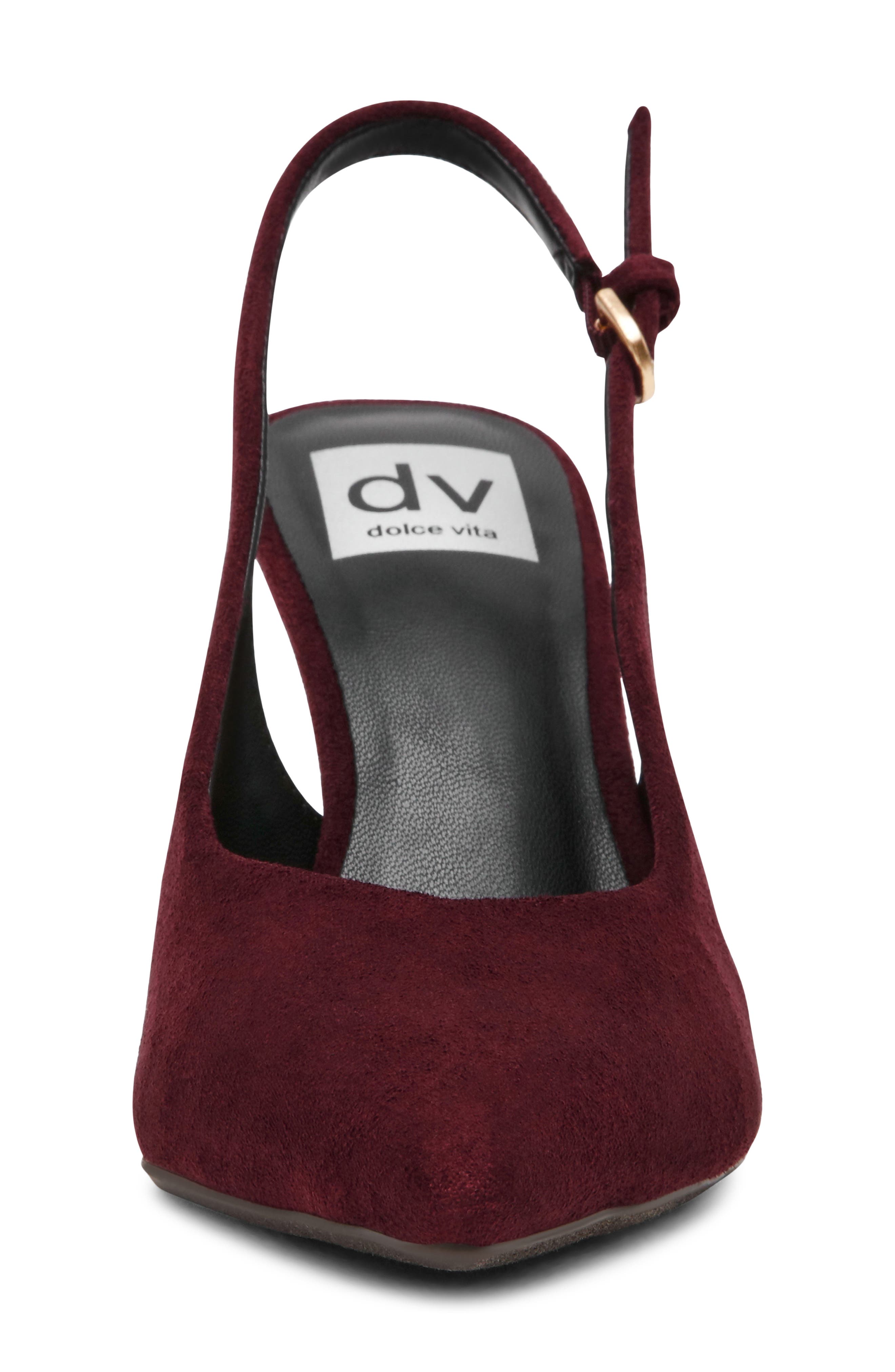 Grant Pointed Toe Slingback Pump, Alternate, color, BURGUNDY