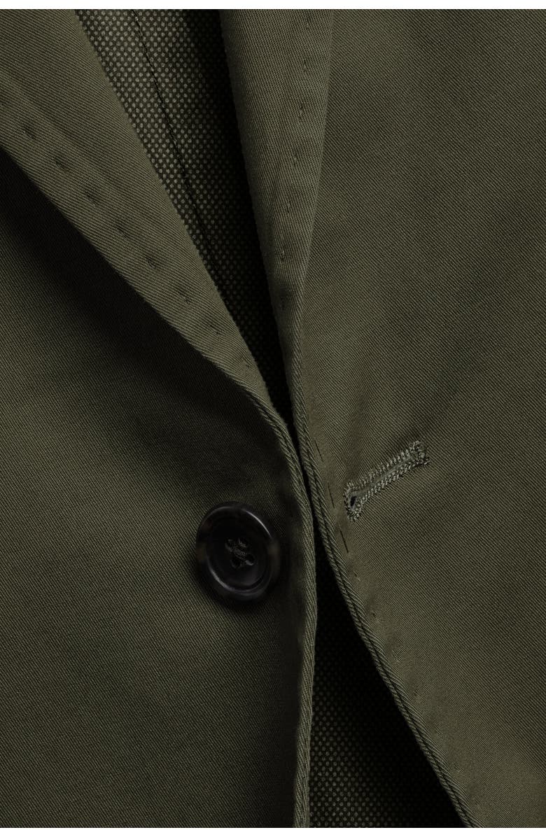 Charles Tyrwhitt Cotton Stretch Slim Fit Jacket, Alternate, color, Olive Green