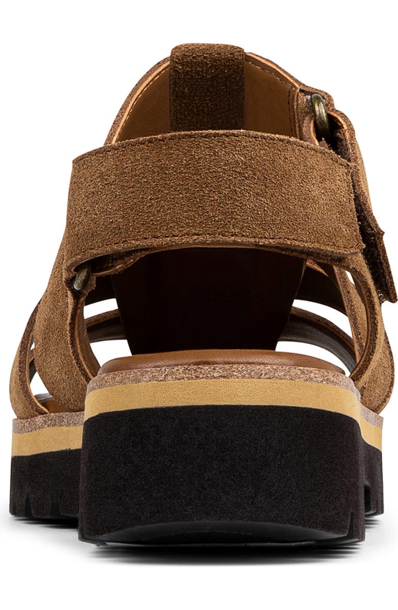 Donald Pliner Pryme Lug Sole Fisherman Sandal, Alternate, color, Saddle