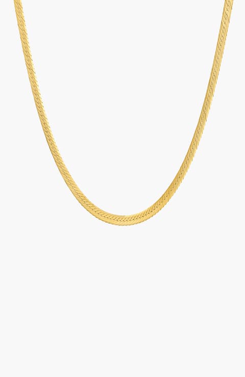 Montana Grande Snake Chain Necklace in Gold