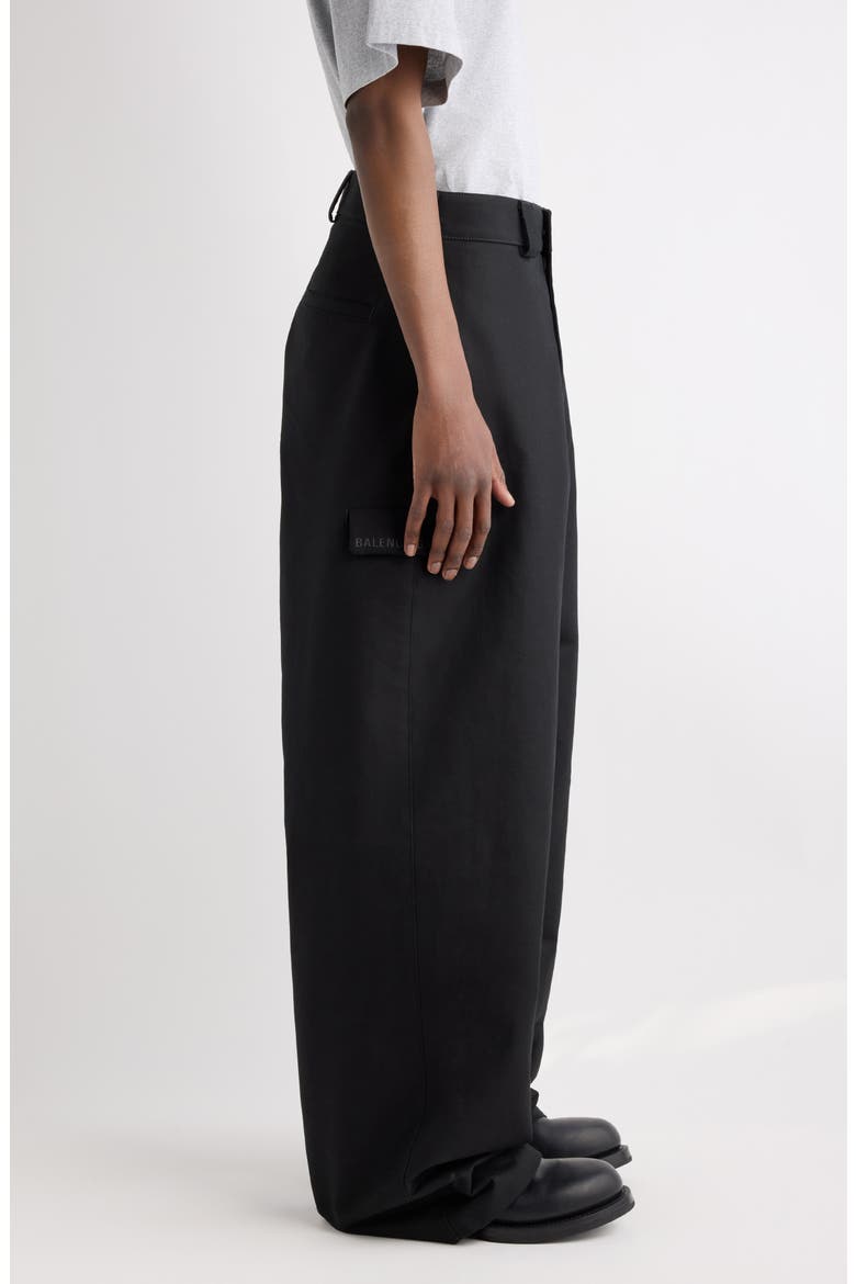 Workwear Cotton Trousers, Alternate, color, 1000 BLACK