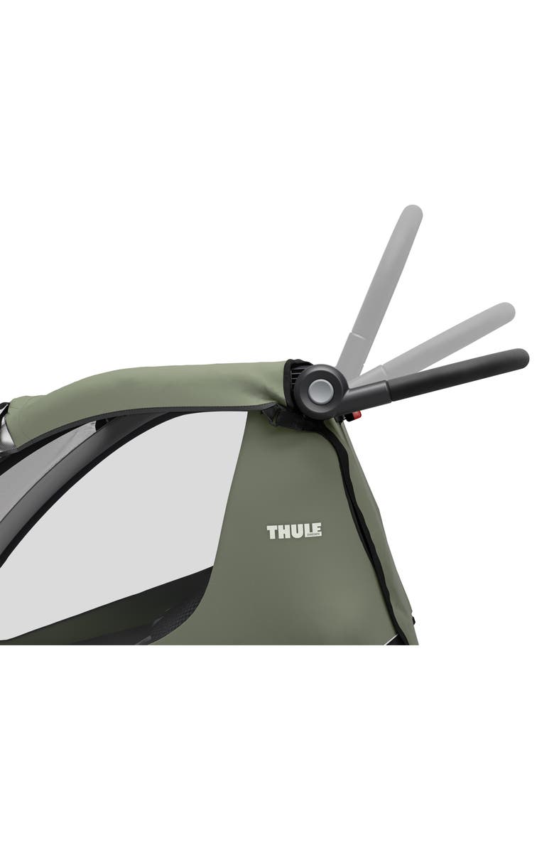 Thule Courier Kids, Dog, Cargo Bike Trailer, Alternate, color, Vintage Green/ Darkest Green