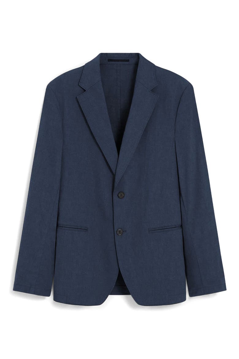 Clinton Navy Stretch Linen Blend Sport Coat, Alternate, color, ECLIPSE