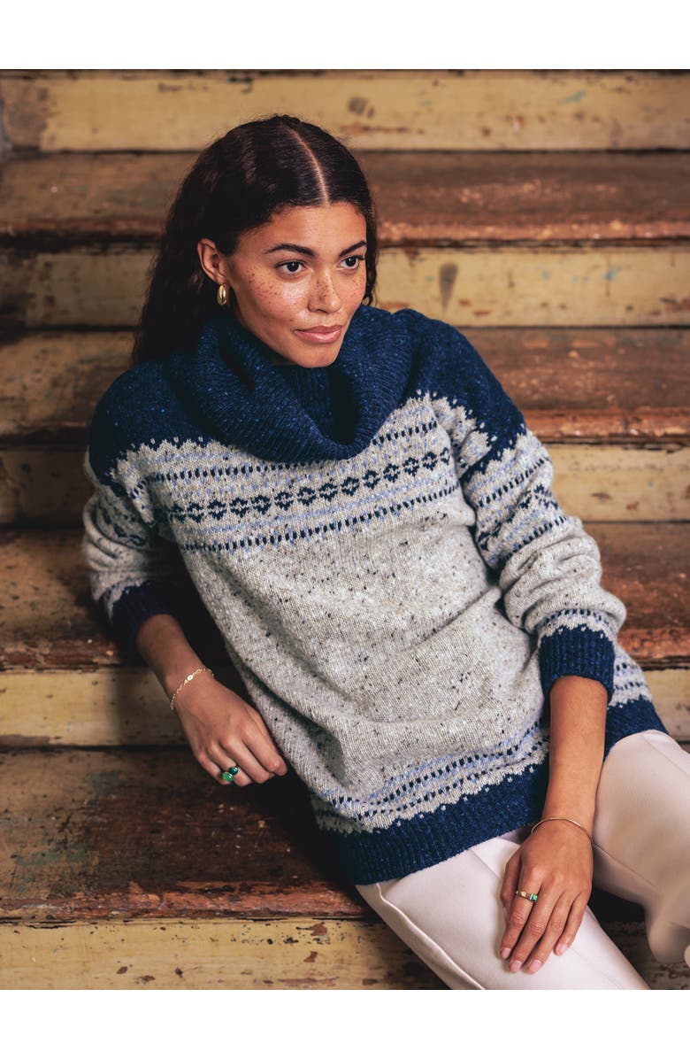 Celtic & Co. Donegal Oversized Turtleneck Sweater, Alternate, color,