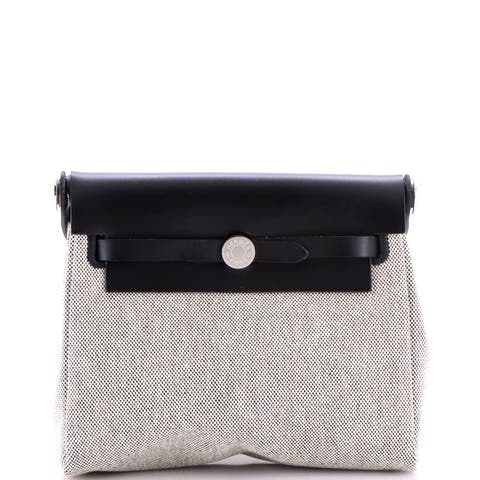 Herbag Zip Toile and Leather 20