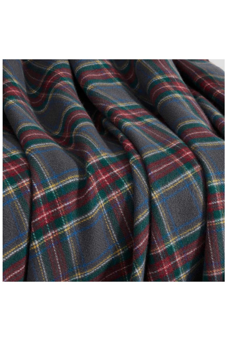 Spruce Tartan Throw Blanket, Alternate, color, GREY