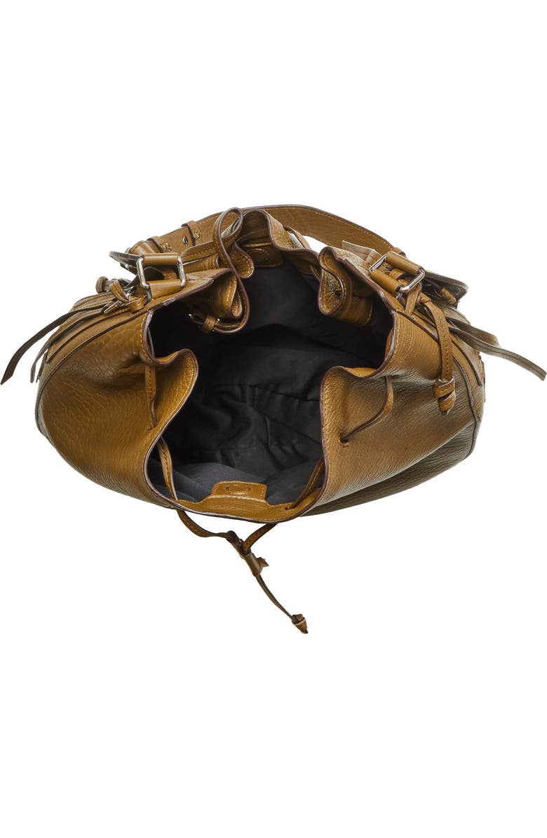 Isabel Marant Bolton Bubble Pebbled Lambskin Leather Hobo Bag, Alternate, color, Khaki