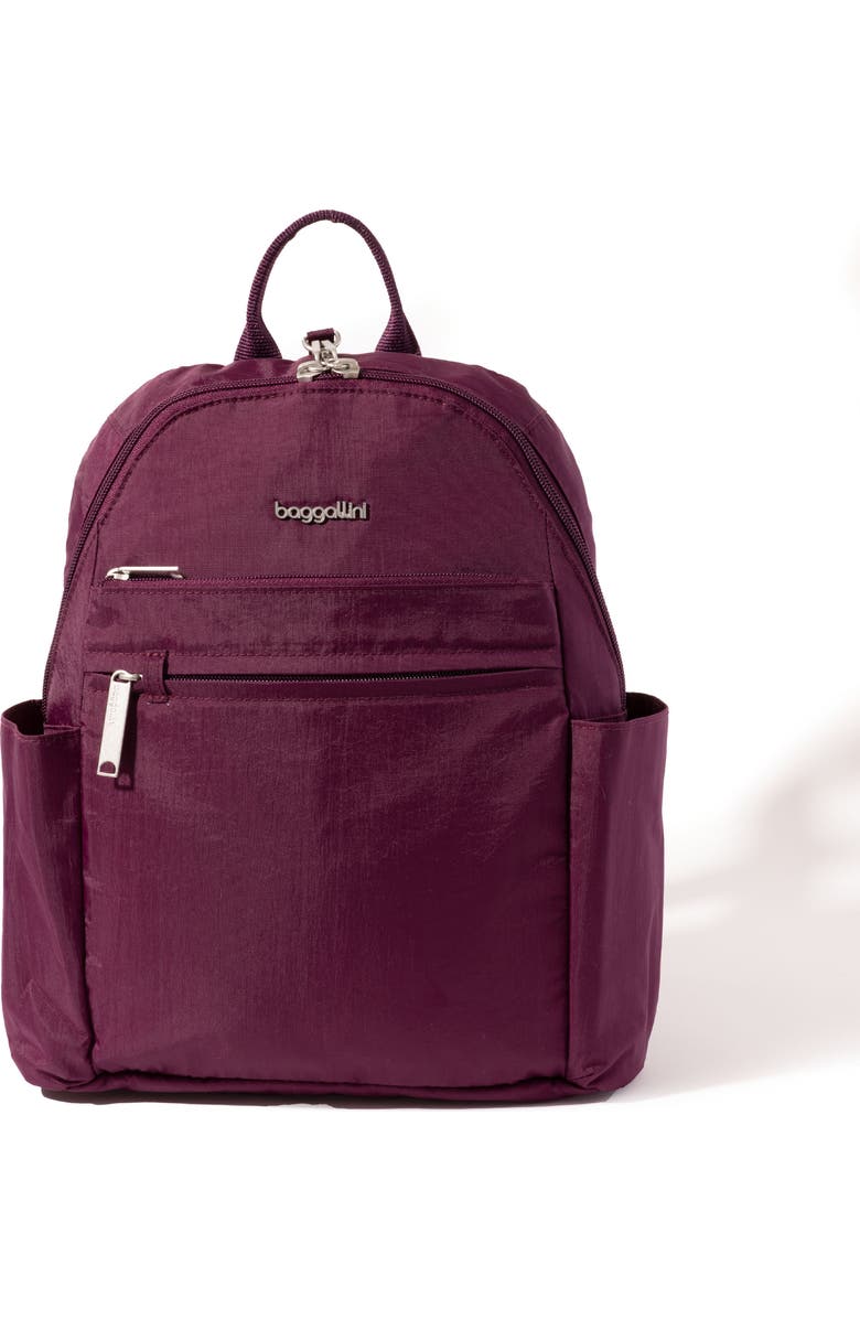BAGGALLINI Securtex Anti-Theft Vacation Backpack, Main, color, Mulberry
