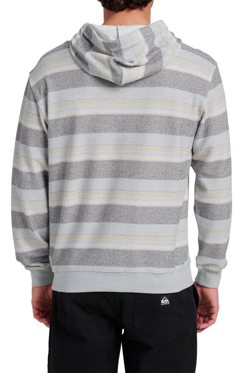 Quiksilver Great Otway Stripe Hoodie, Alternate, color, Quarry