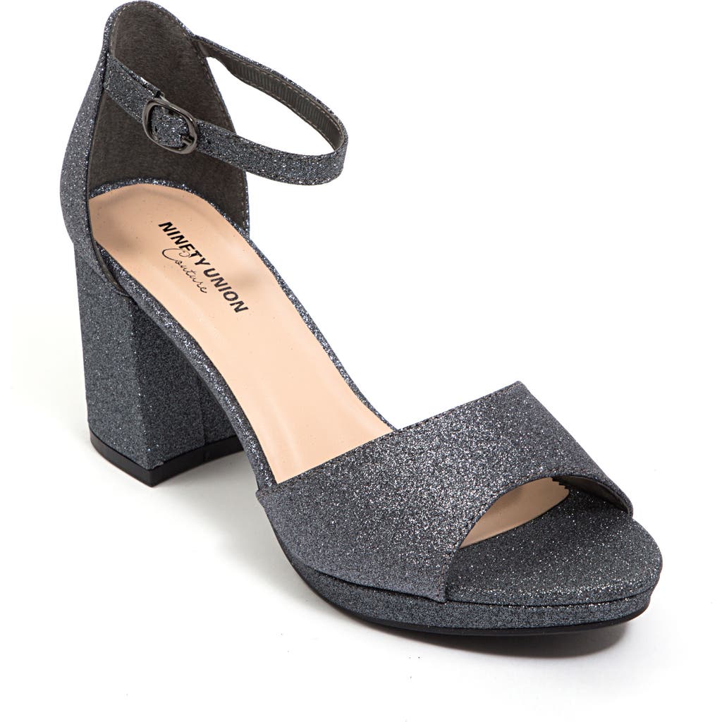 Ninety Union Jassy Block Heel Sandal In Pewter