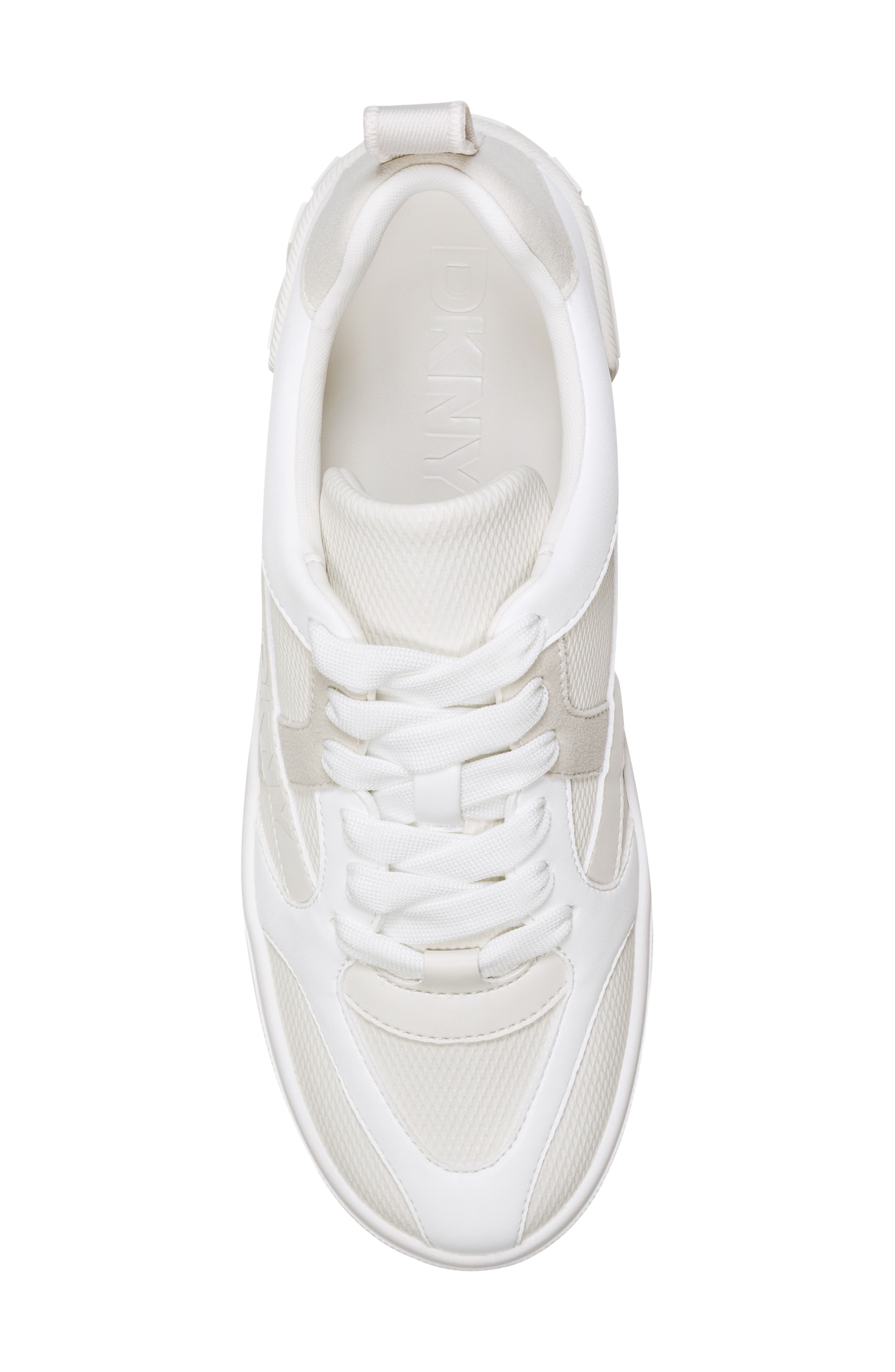 DKNY Magdelena Sneaker, Alternate, color, Soft White/ White