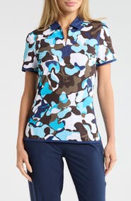 ORIGINAL PENGUIN GOLF Abstract Print Knit Golf T-Shirt
