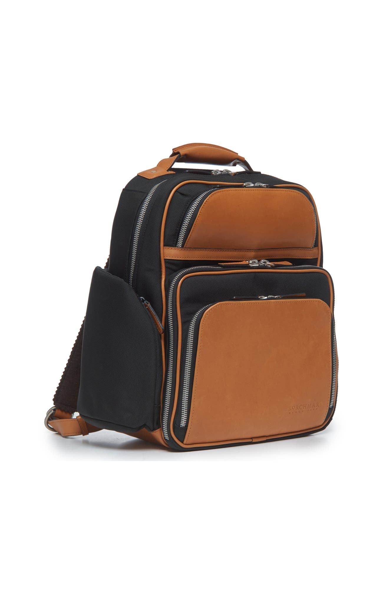 Mason Workday Ballistic Nylon and Leather Backpack, Alternate, color, Black