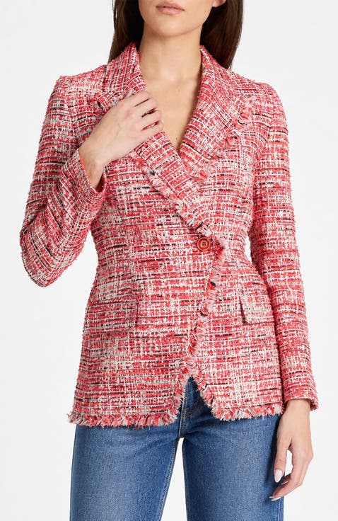 Malli Single Button Jacket in Modern Tweed
