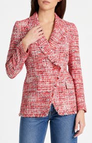 Santorelli Malli Single Button Jacket in Modern Tweed