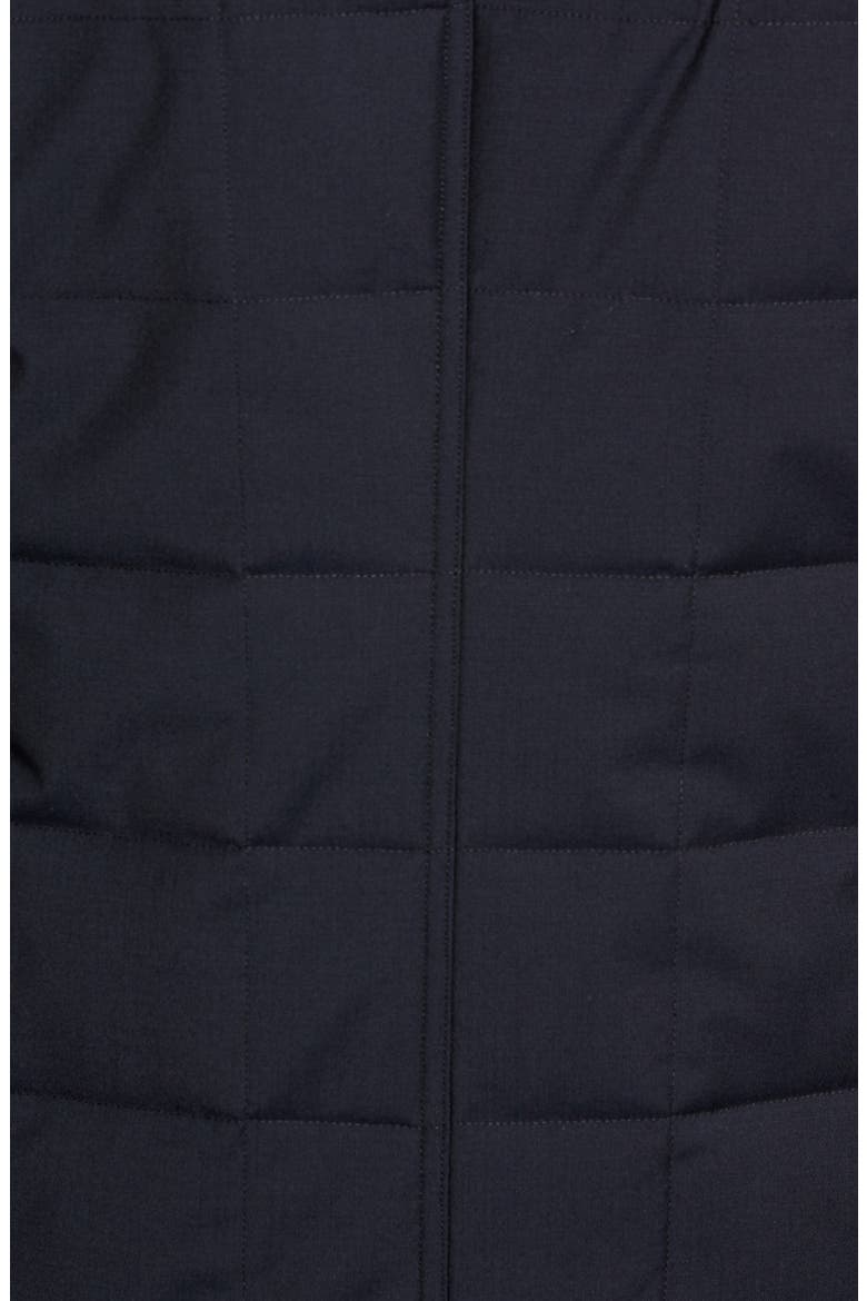 Quilted Car Coat, Alternate, color, NAVY