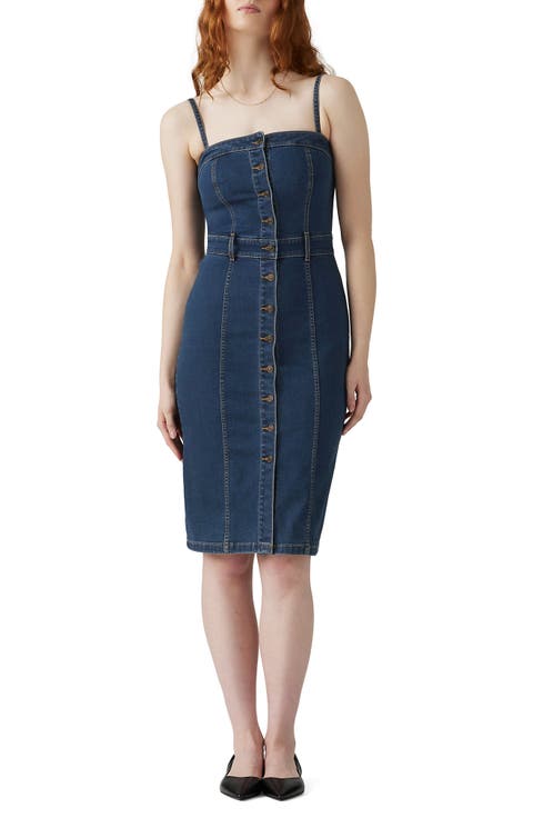 Denim Bustier Dress