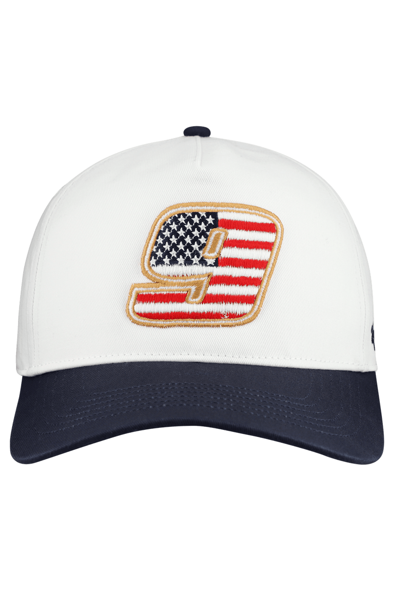 Men's '47 White Chase Elliott Flag Fill Two-Tone Team Adjustable Hitch Hat, Alternate, color, White