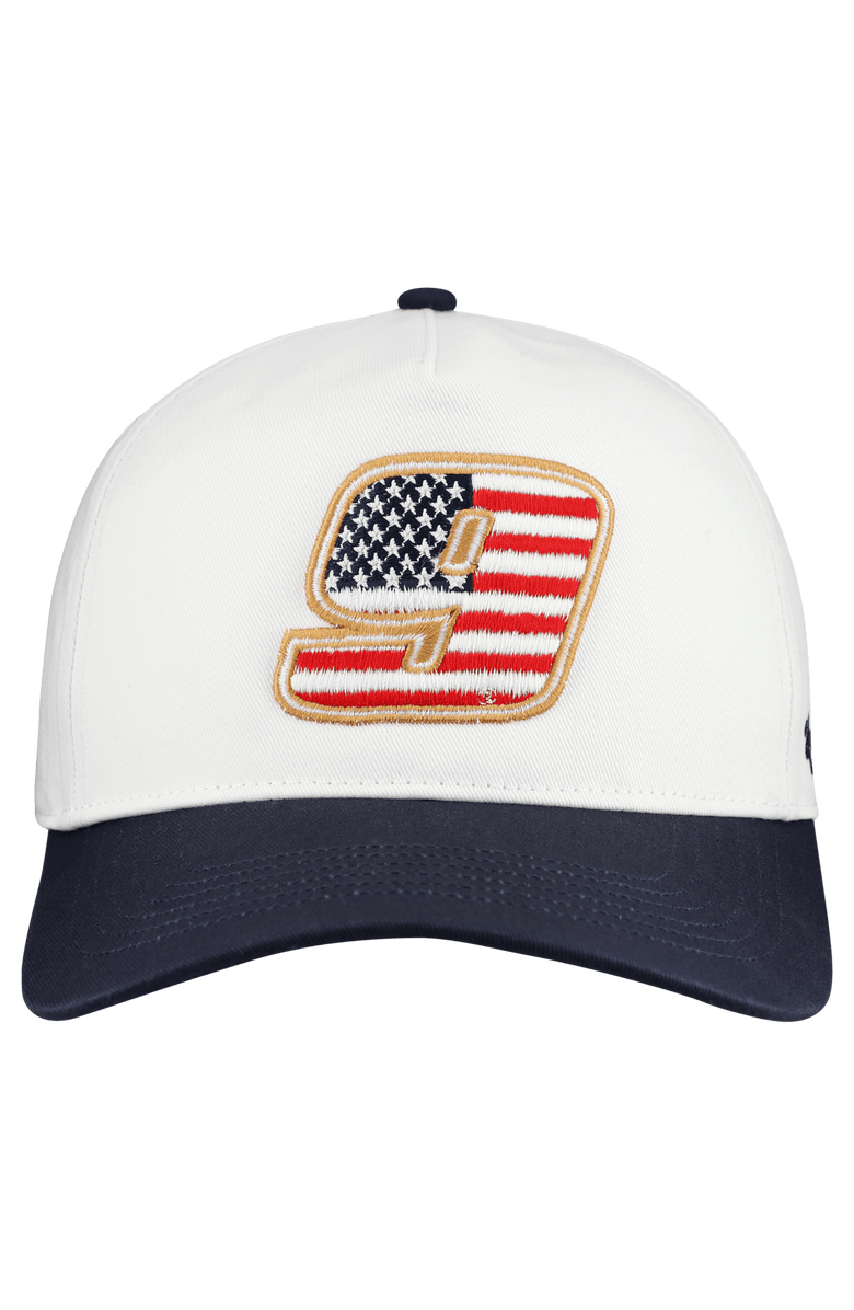 '47 Men's '47 White Chase Elliott Flag Fill Two-Tone Team Adjustable Hitch Hat, Alternate, color, White