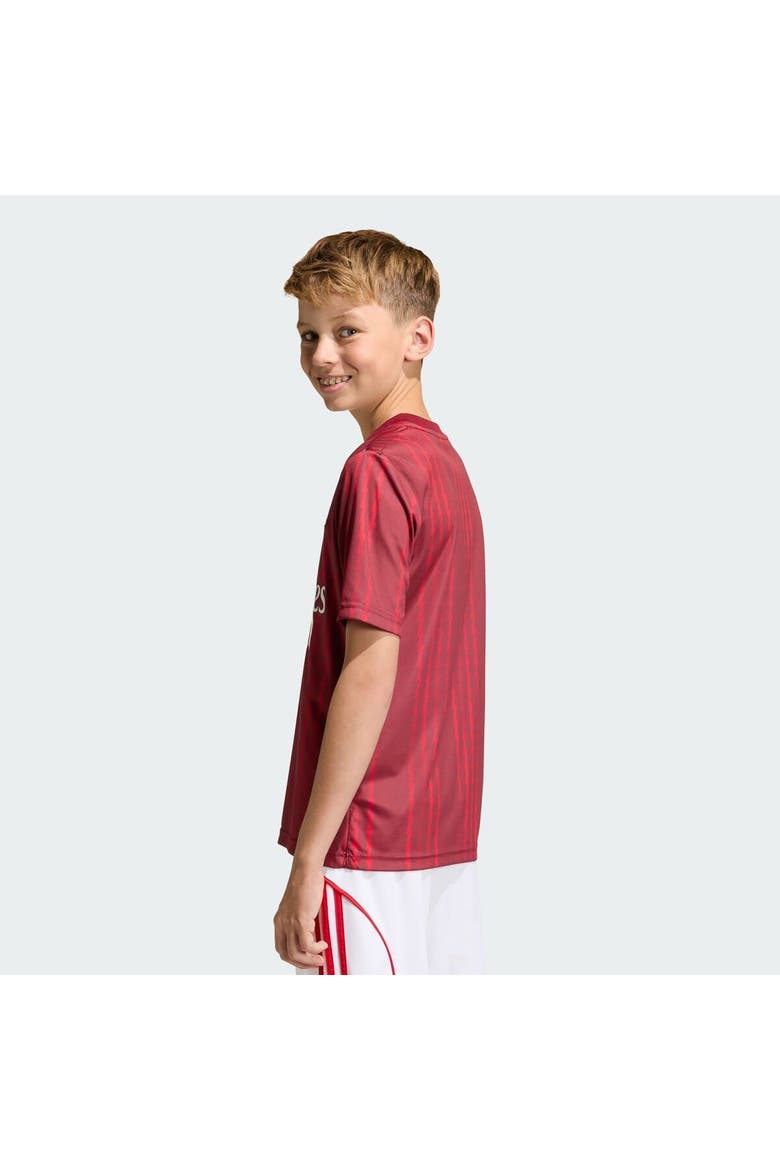 Youth adidas Red Arsenal 2025/26 Pre-Match Training Jersey, Alternate, color, Red