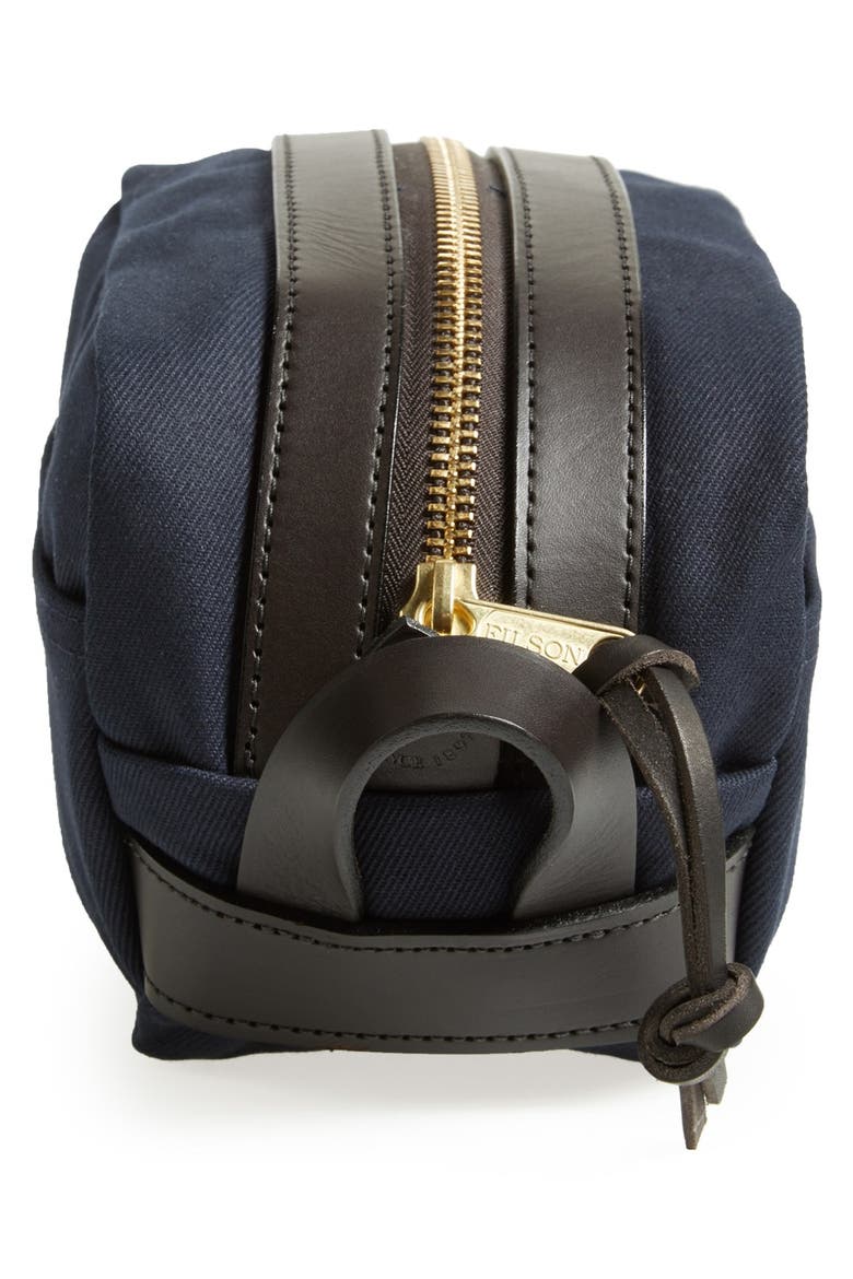 Leather Travel Kit, Alternate, color, NAVY