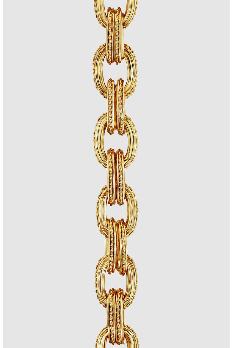 Double Link Chain Bracelet, Alternate, color, Gold