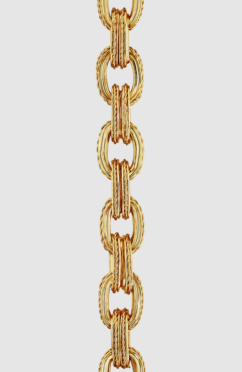 ANINE BING Double Link Chain Bracelet, Alternate, color, Gold