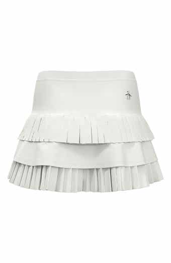 Pleated Ruffle Tiered Tennis Miniskirt
