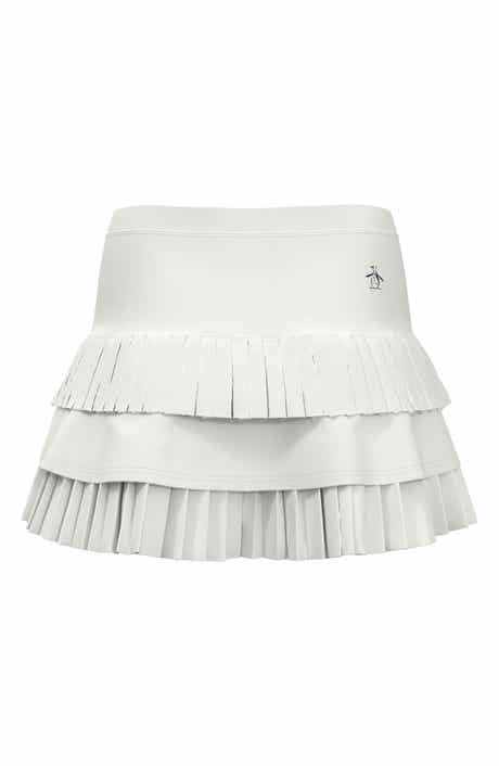 Pleated Ruffle Tiered Tennis Miniskirt