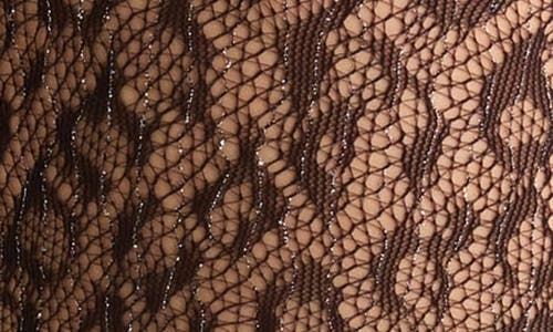 Nordstrom Animal Print Tights In Black