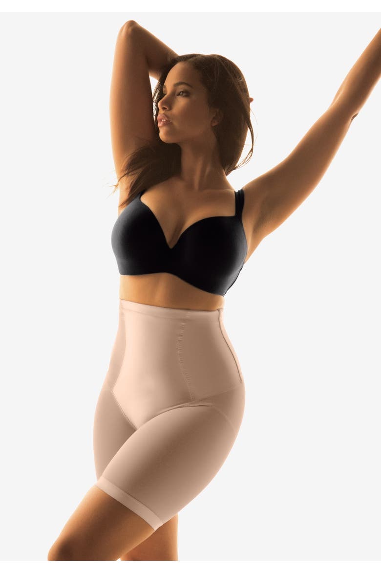 Power Shaper Firm Control Long Leg Shaper, Alternate, color, BLACK