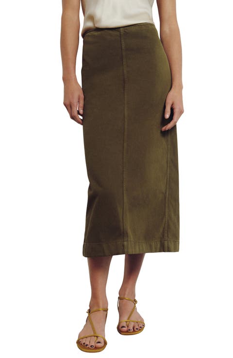 Regina Mid Rise Midi Skirt