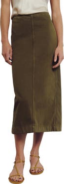 Reformation Regina Mid Rise Midi Skirt