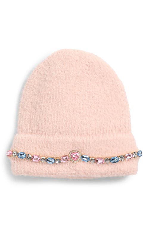 Super Smalls Cotton Candy Faux-Jeweled Beanie in Pink  product