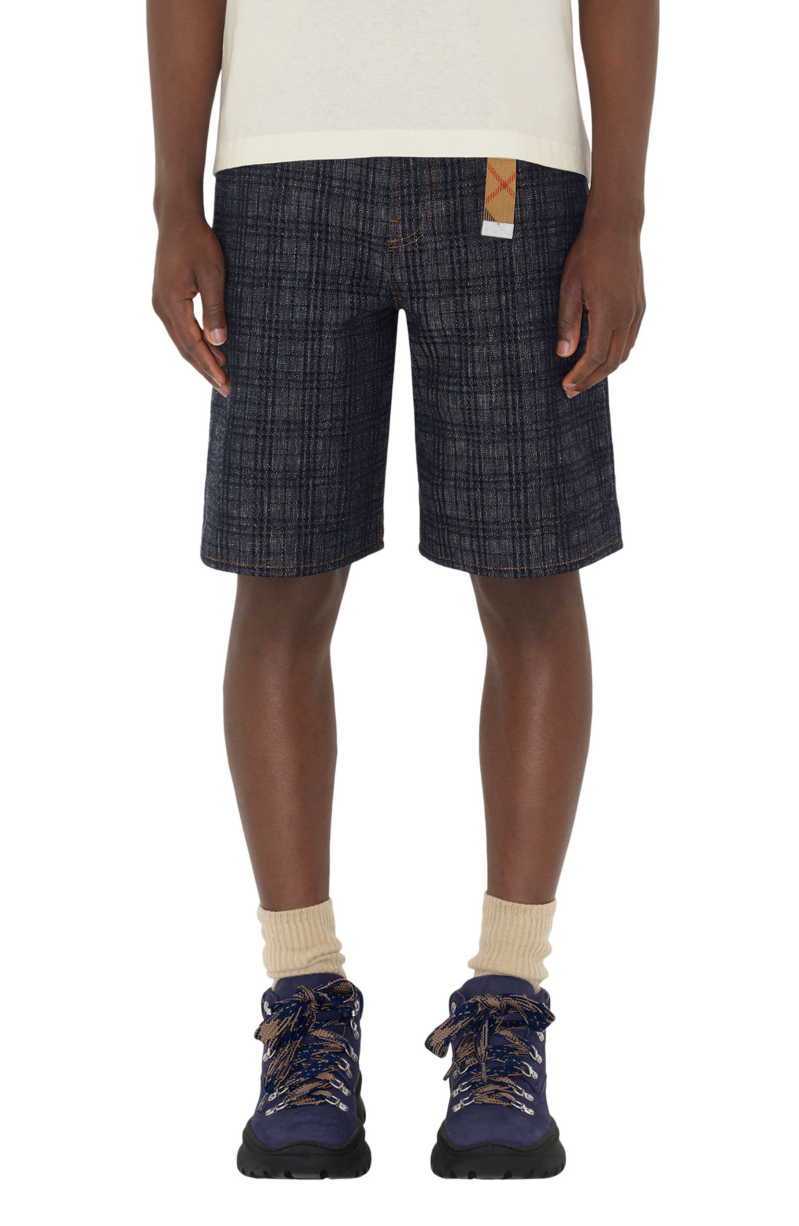 Burberry Check Jacquard Denim Shorts (Men) | Nordstrom
