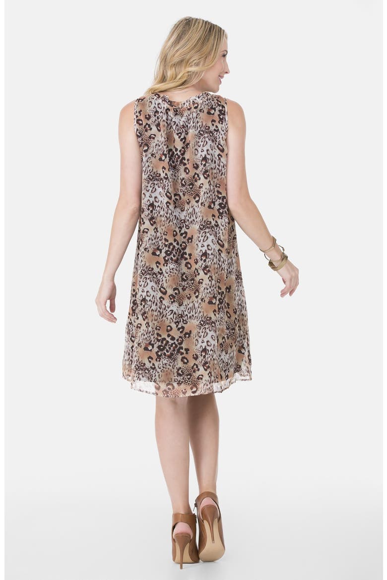 Leopard Print Chiffon Maternity Dress, Alternate, color, LEOPARD